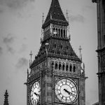 Big Ben — Westminster Black and White Photography Print