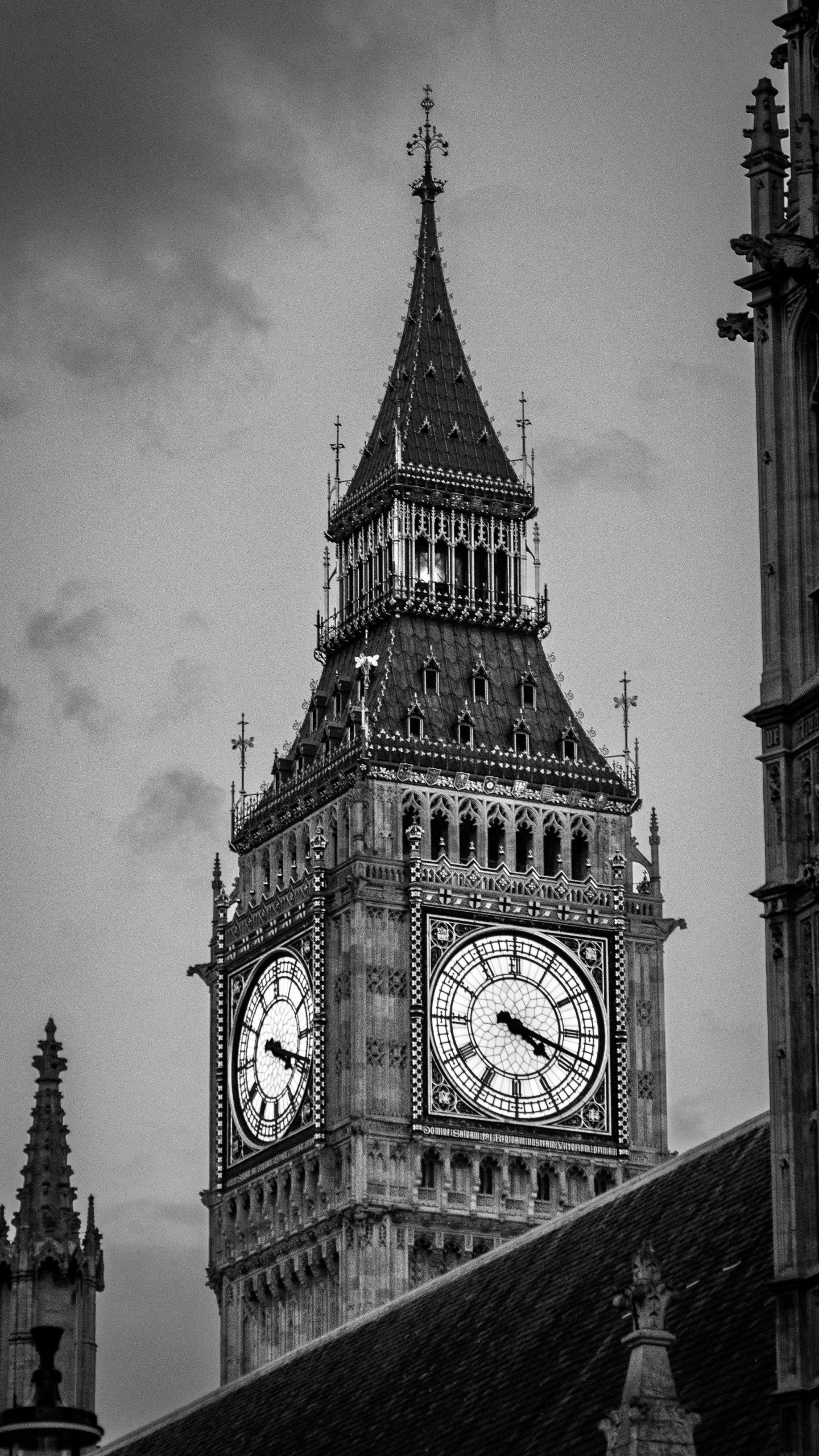 Big Ben — Westminster Black and White Photography Print