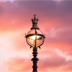 Small London photography print used as quiet wall art in a home corner.
