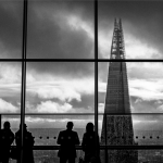 The Shard from Sky Garden — Black and White London Print
