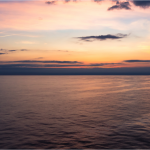 Minimal seascape photography print with soft horizon and open negative space, used for an article about calm wall art